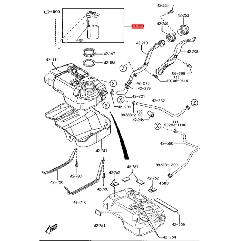 СА00-13-35ХМ1 СА 001335 Электрический топливный насос XM1 фильтр с насосом для Haima 7 2010-2016