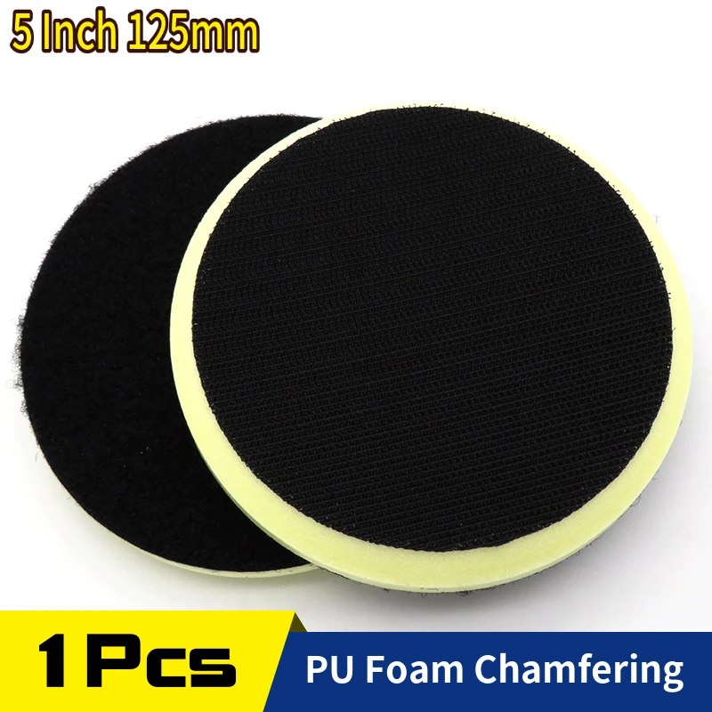 

5Inch 125MM PU Foam Chamfering Interface Pad Hook Loop Protecting Sander Backing Pad Buffing Pad Cushion Pad for Sanding Pads
