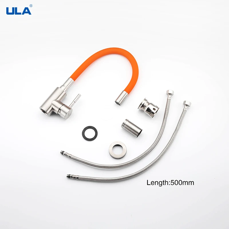 Кухонный Смеситель ULA С Гибким Изливом Вращение На 360 Градусов Одна Ручка Для