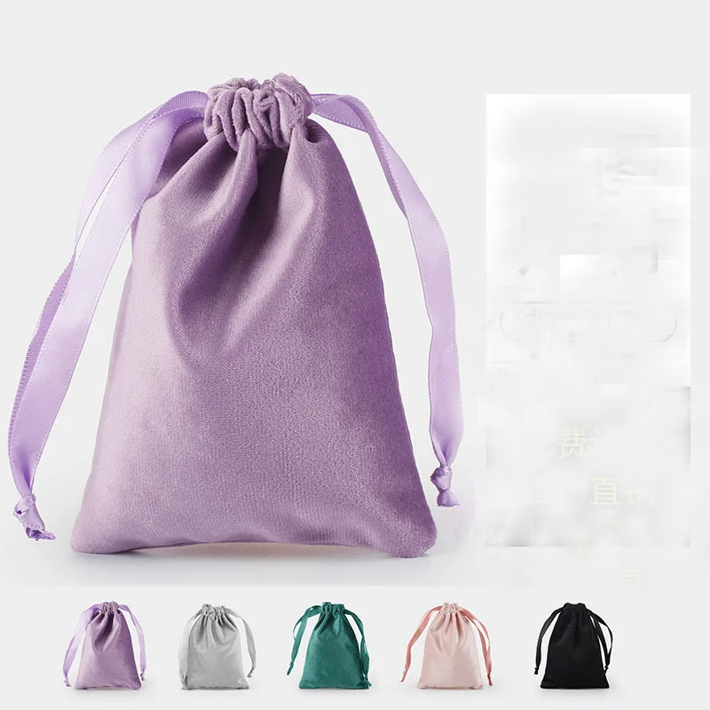 10 шт./лот 22x25 см 30x40 см Рождественский подарок упаковка бархатные мешочки на шнурке большой размер большие сумки могут быть настроены