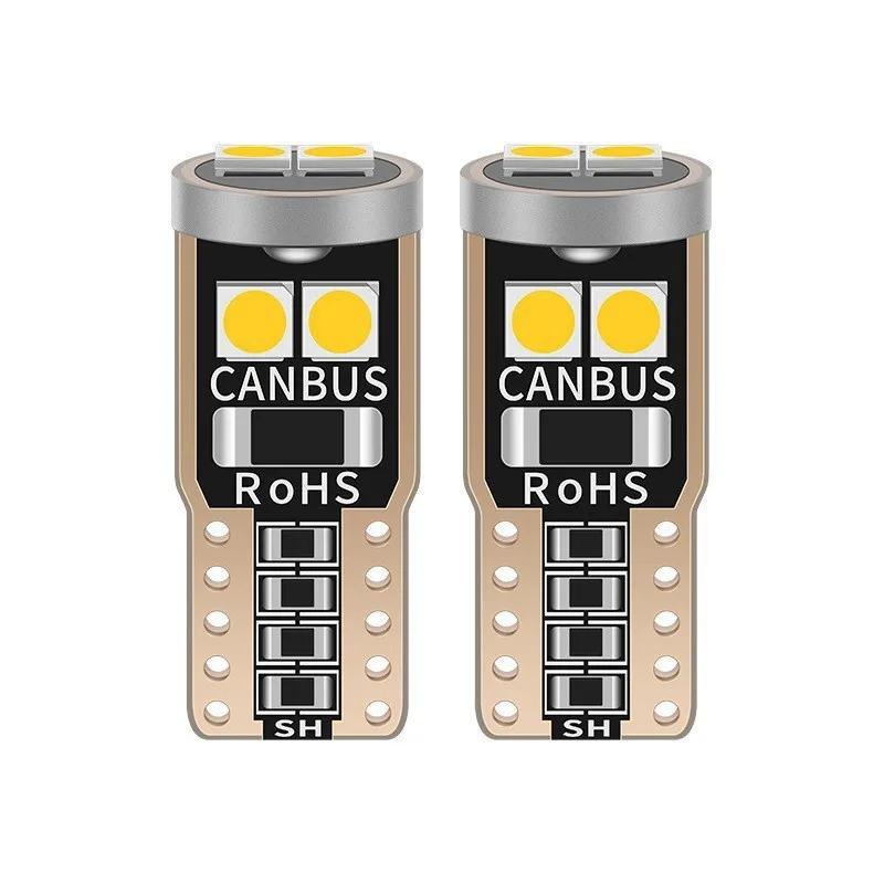 Автомобиль с высокой яркостью Φ ширина индикатора W5W номерной знак чтение T10-3030-6SMD