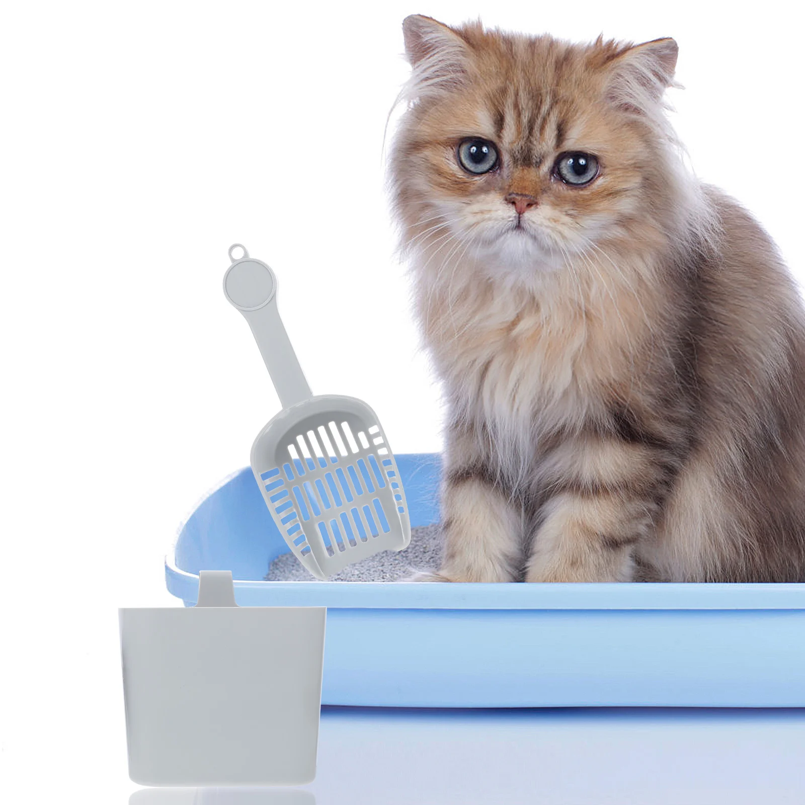 

Litterpet Scooper Holder Cat Filter Cleaning Poop Pooper Liftertools Supplies Box Kitten Tool Pickers Cats Kit Sand Scoop