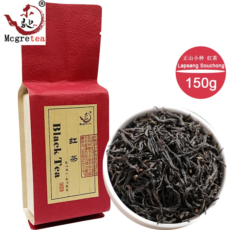

Organic green health 150g Chinese Zhengshanxiaozhong Zheng Shan Xiao Zhong Chinese Tea Lapsang Souchong High Quality