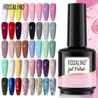 Гель-лак для ногтей ROSALIND, 15 мл, чистый цвет, Полупостоянный УФ-гель, гибридное базовое и верхнее покрытие для ногтей