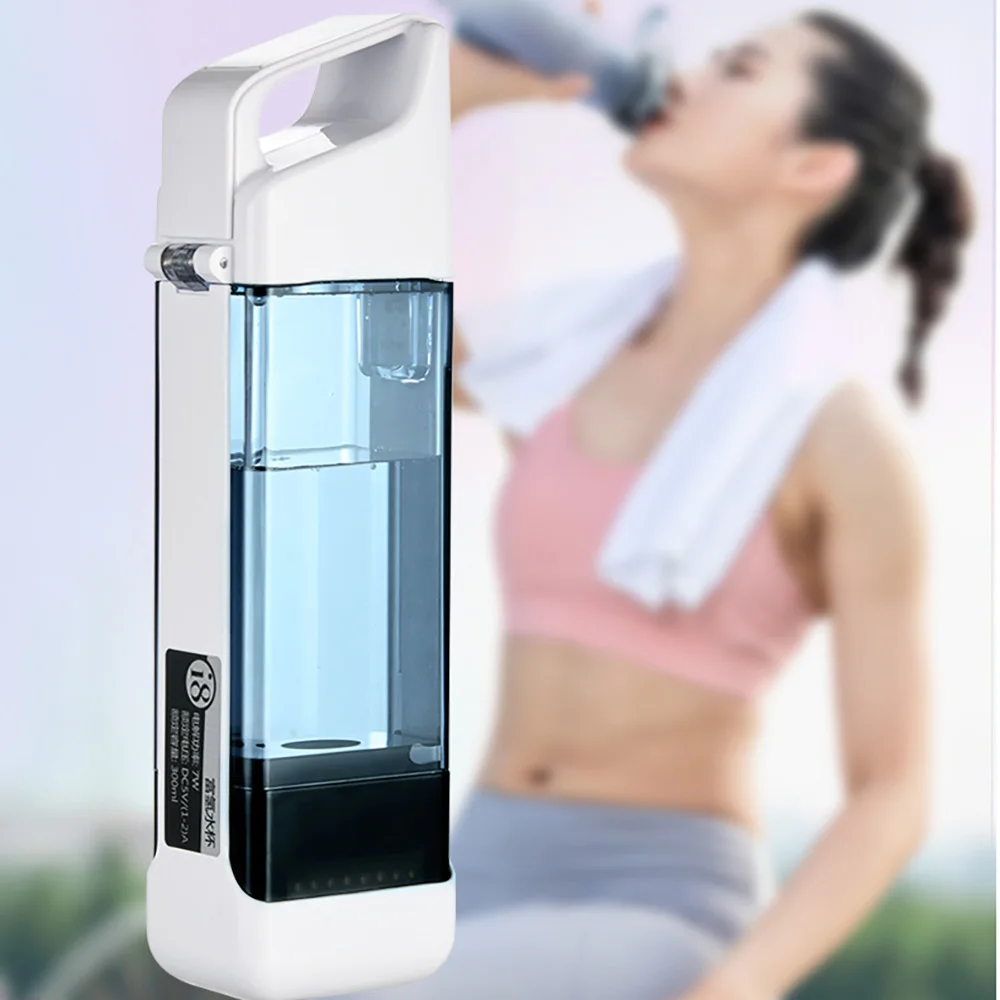 Hydrogen-rich Water Cup Generator Water Cup Filter Ionizer Maker Portable Hydrogen-oxygen Water Mug Super Hydrogen Bottle 350ml