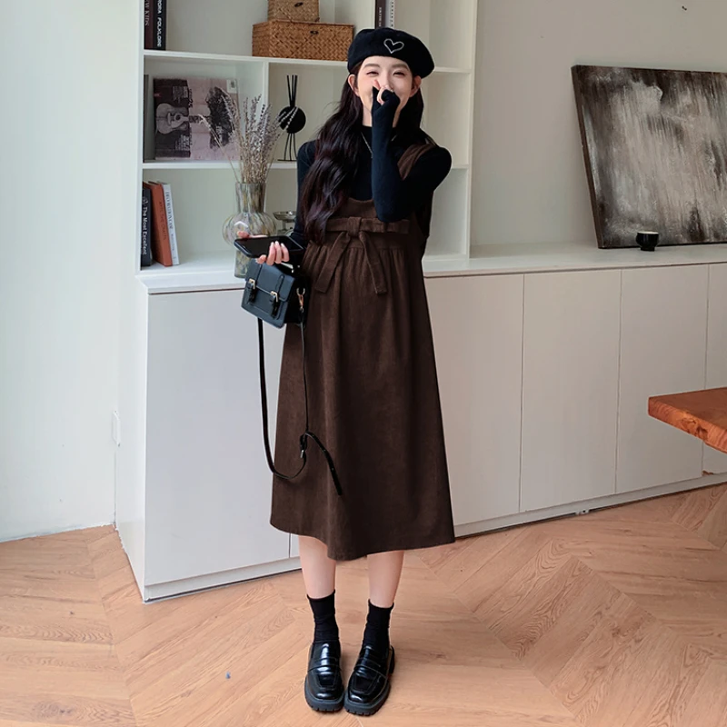 Комплект одежды для беременных в японском стиле свитер с длинным рукавом +