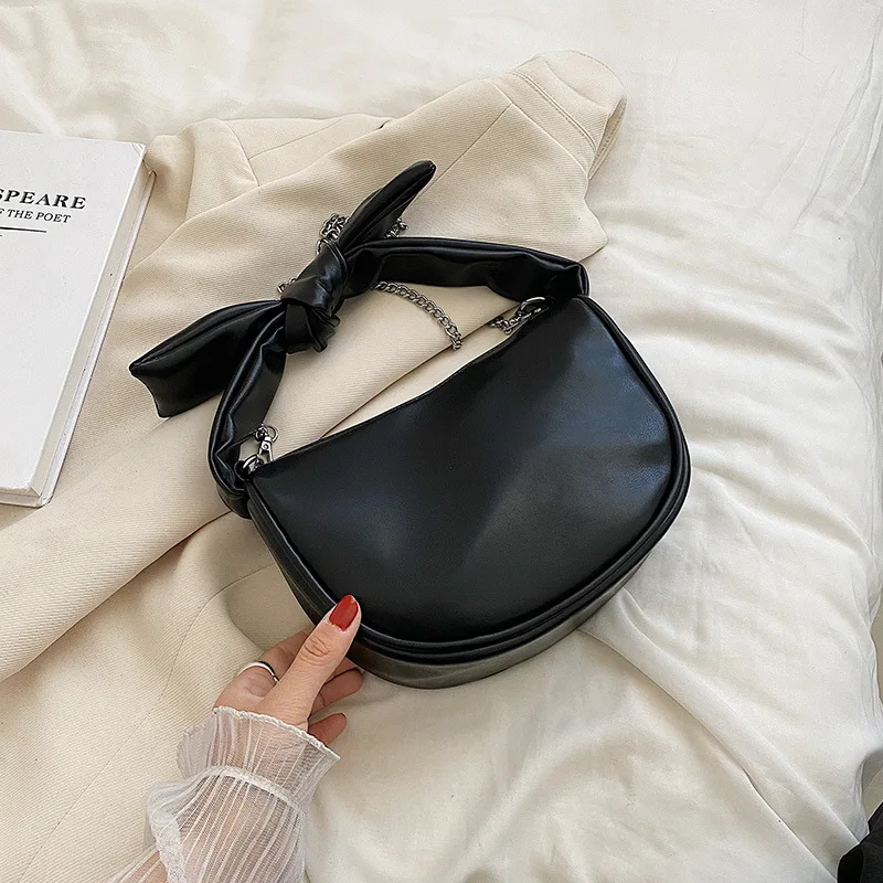 

Женская сумка через плечо из экокожи, черная однотонная сумка через плечо, лето 2022