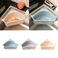 kitchen triangle sink strainer draining fruit and vegetable drainer sponge rack storage tool basket suction cup sink strainer ra