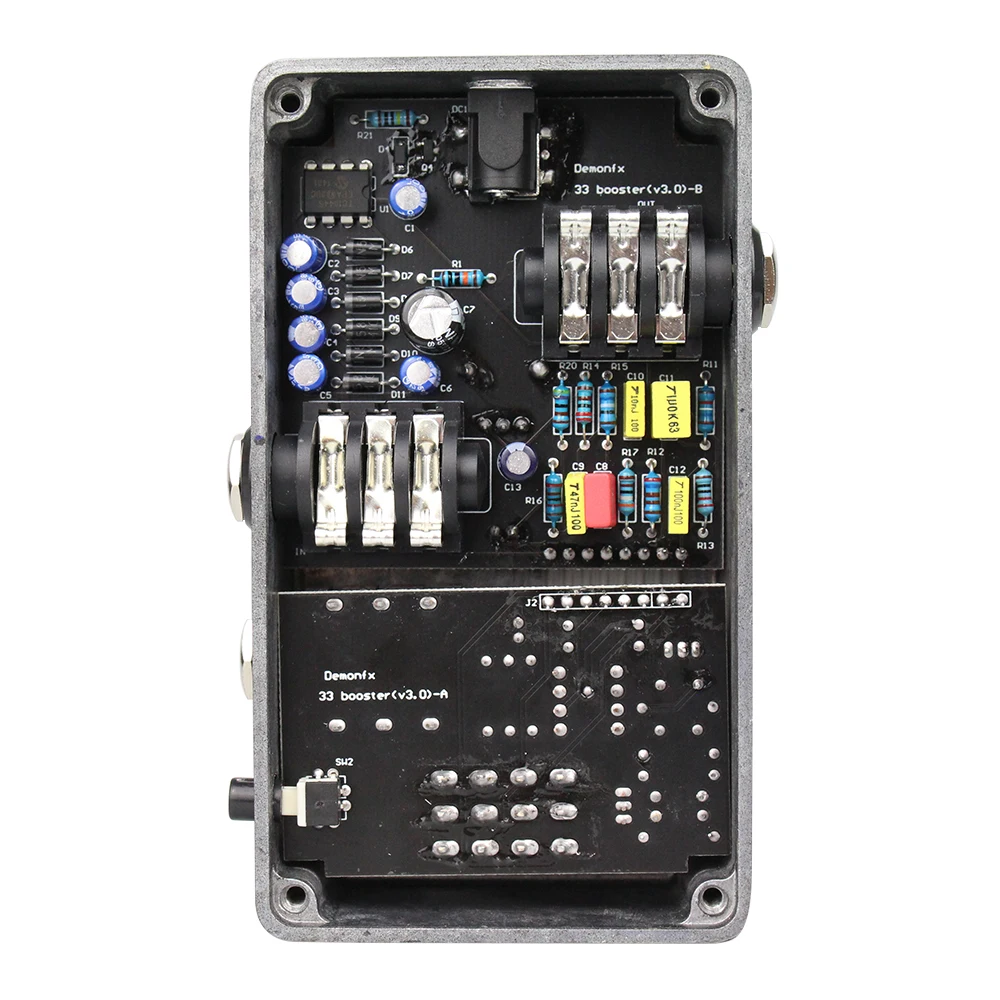 Demonfx 66(33) Booster Guitar Effect Pedal Clean Pramp Booot With A Amplifier Channel Switch