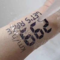 tattoo temporary waterproof for mens stickers juice herbal semi permanent lifelike transfer tattoos women lasts 15 days stickers