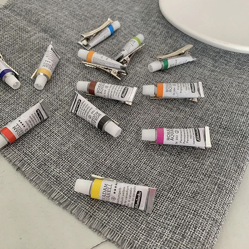 1 шт. забавная акварельная заколка для волос женщин креативная ручной работы в