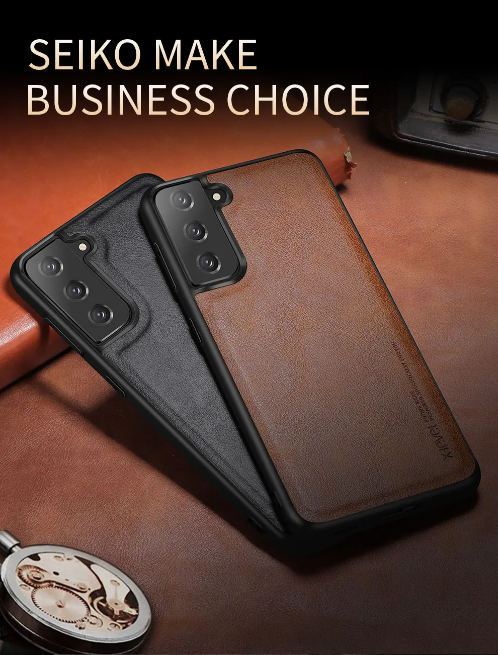 

X-level Leather Case For Samsung S22 S21 S20 S10 Note 20 10 Note20 Ultra Plus Cases Original Luxury Ultra Light Back Phone Cover