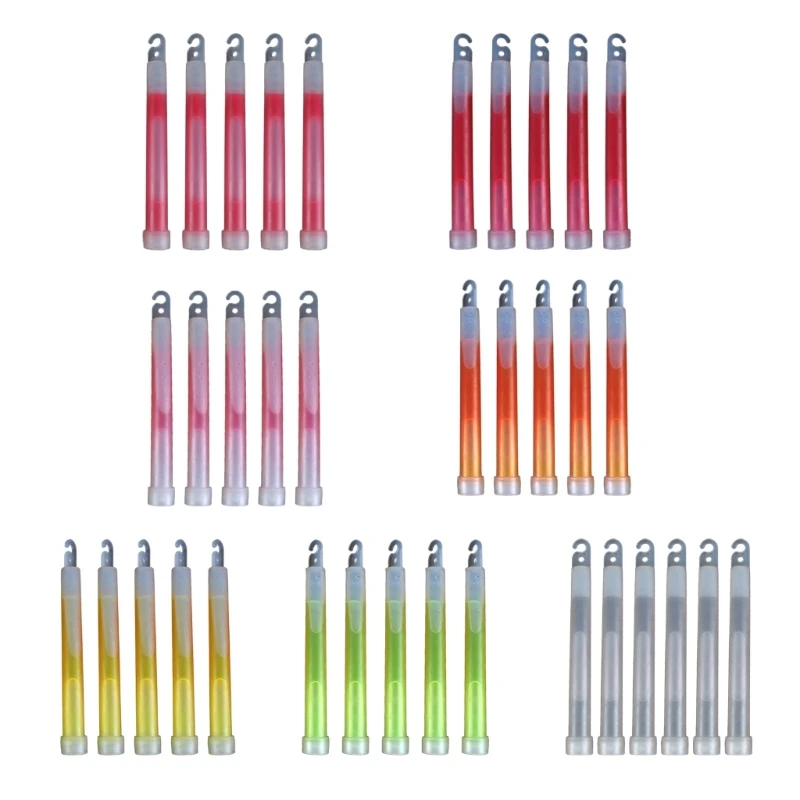 

Y1QE 6 дюймов яркое свечение в темноте химические светящиеся палочки трубки ремешок флуоресцентные стержни световые палочки для