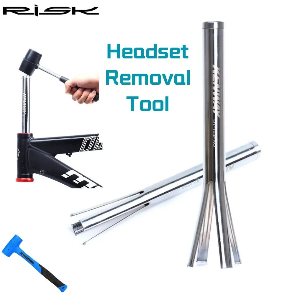 

RISK Universal Bicycle Bike Upper and Lower Bowl Headset Cup Removal Tool Remover For 1-1/8, 1-1/4 and 1-1/2 inch(32.5-56mm)