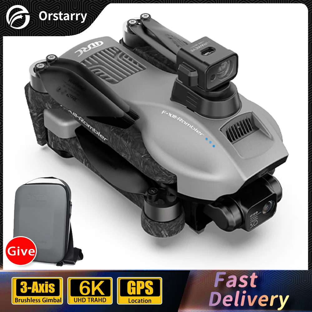 Новый профессиональный Дрон F13 с камерой 8K 3-осевой шарнирный стабилизатор Eis Anti