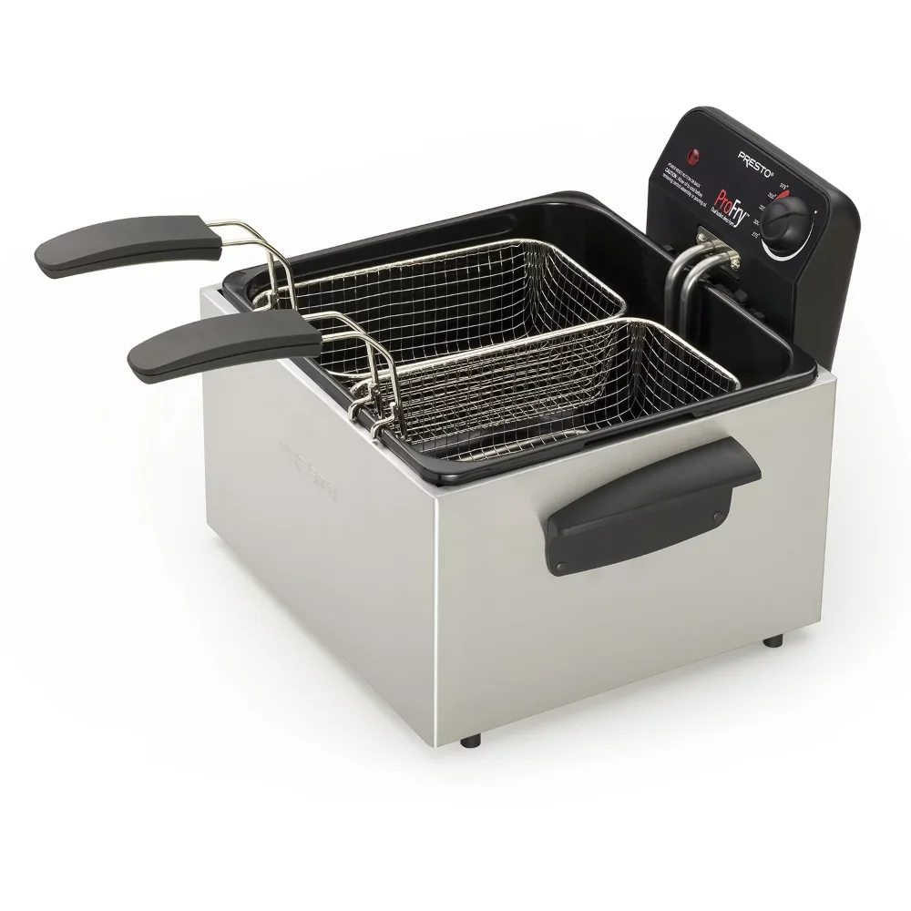 

Stainless Steel Dual Basket Pro Fry™ Immersion Element Deep Fryer 05466 Electric Deep Fryer Air Fryers