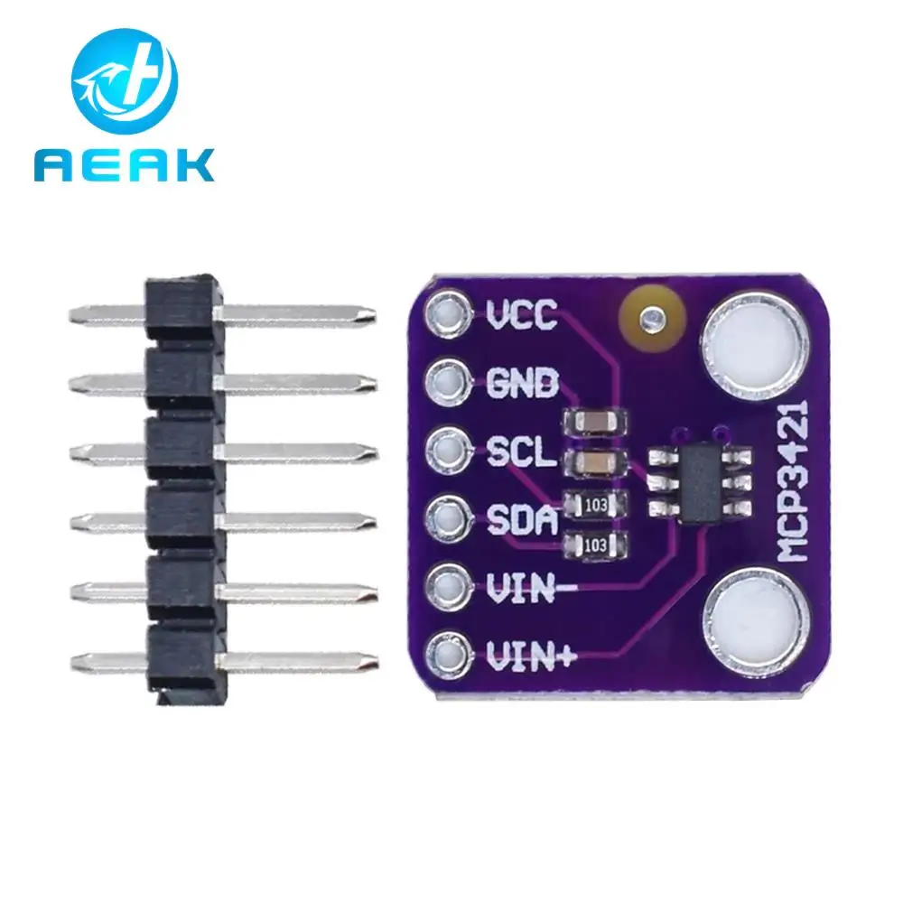 MCP3421 I2C SOT23-6 delta-sigma ADC оценочный модуль плата для PICkit последовательного