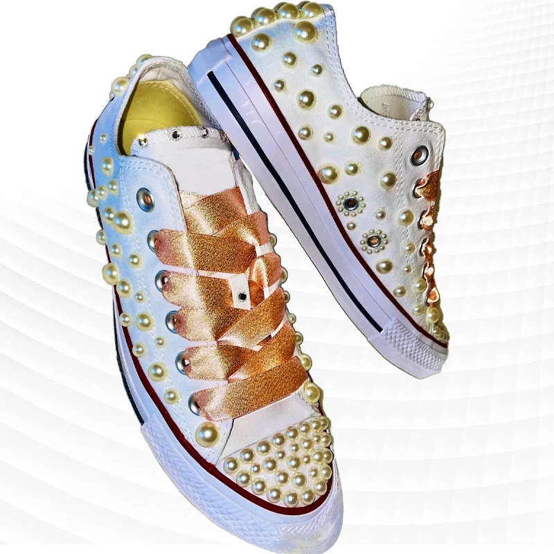 

Yellow canvas shoes comfortable casual shoes rhinestone handmade custom ribbon flat shoes vulcanized shoes 35-46