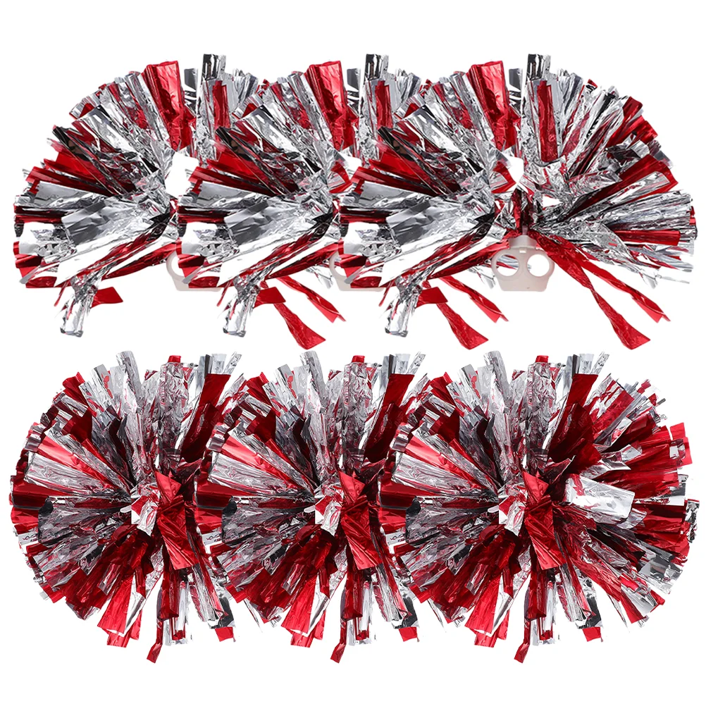 

6Pcs Cheerleading Pompoms Cheerleader Pom Poms Cheer Poms Cheering Hand Flowers