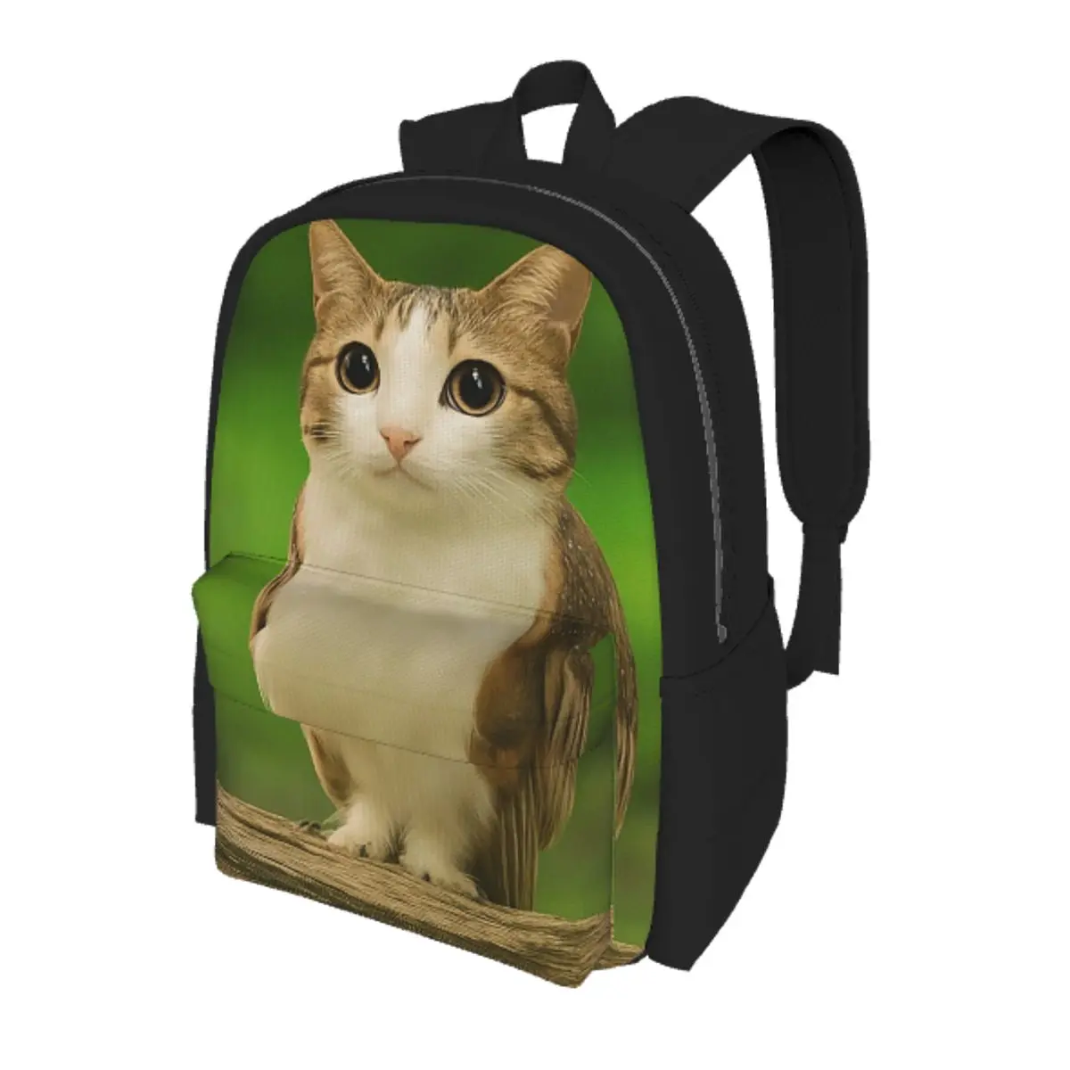 Фото Рюкзак Meowl Cat Owl Funny Internet Trendy Meme для студентов, школьный рюкзак, походный рюкзак для путешествий, городской рюкзак для мужчин и женщин, сумка через плечо №1