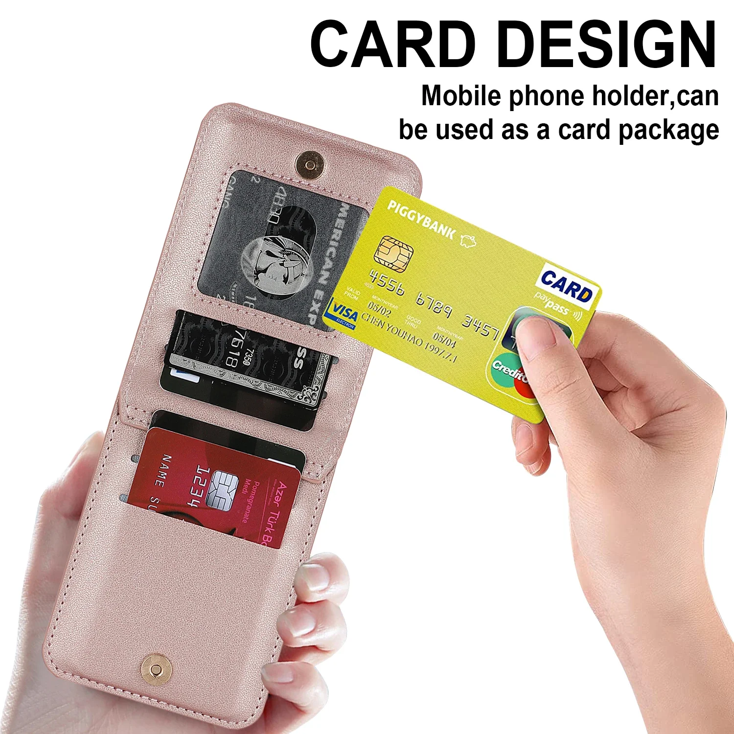 Кошелек на молнии кошелек чехол-книжка через плечо для Samsung Z Flip 5 4 Flip3 ремешок шею