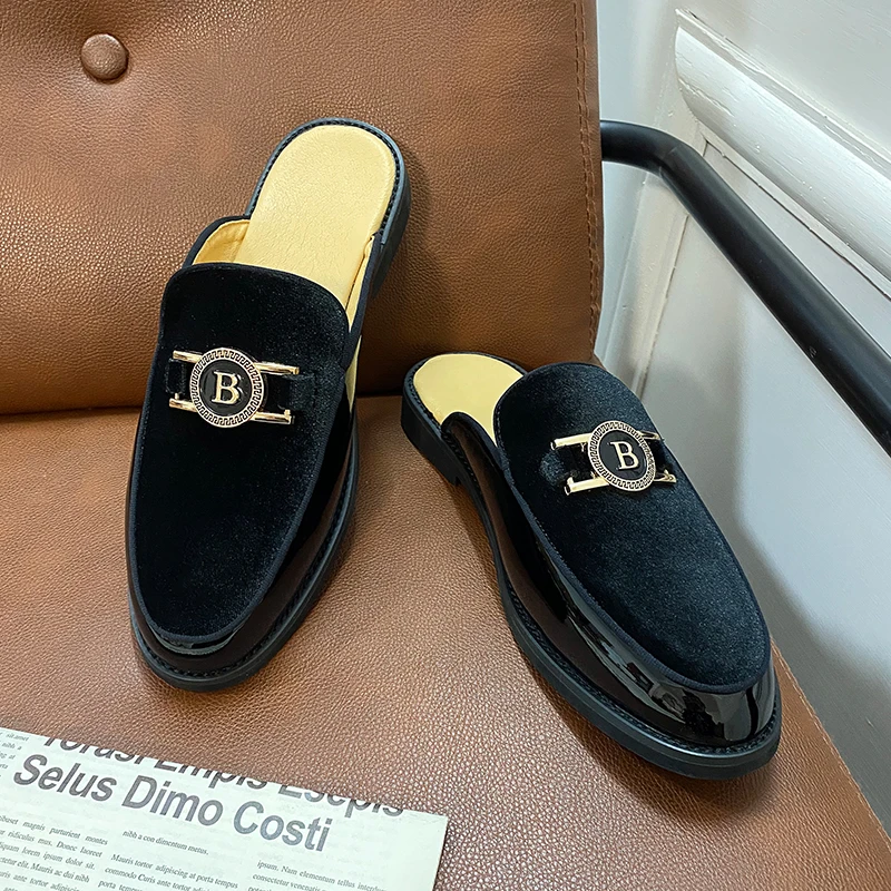 Босоножки мужские классические деловые сандалии летняя обувь черные