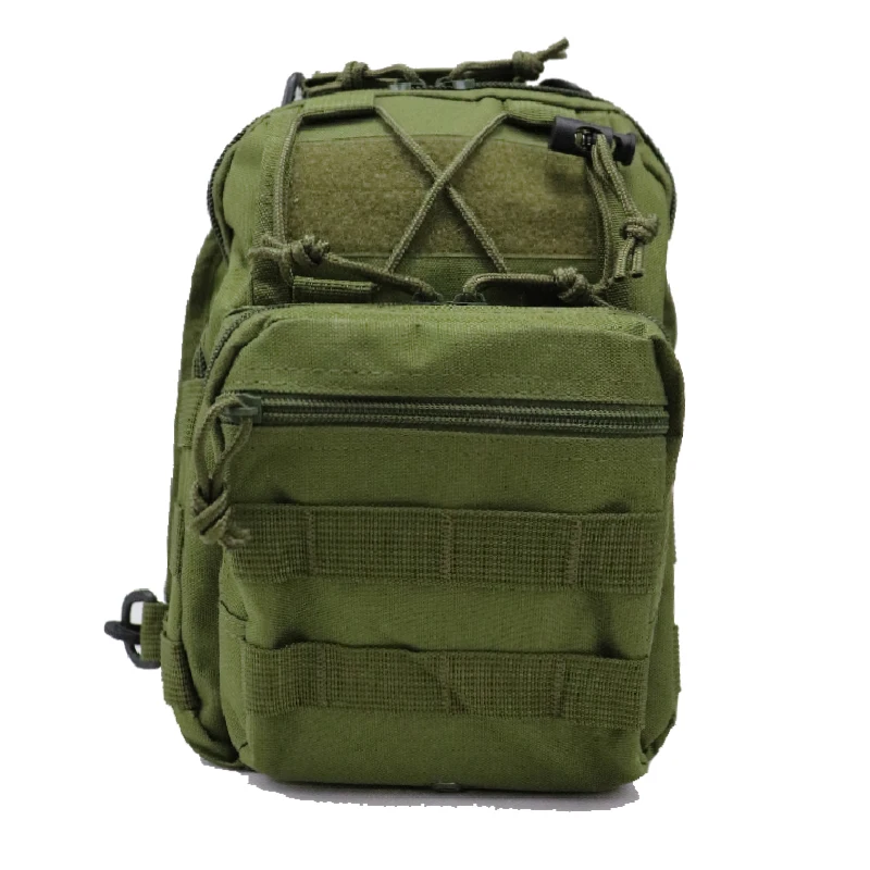 Мужская спортивная тактическая сумка через плечо Molle камуфляжная нагрудная для
