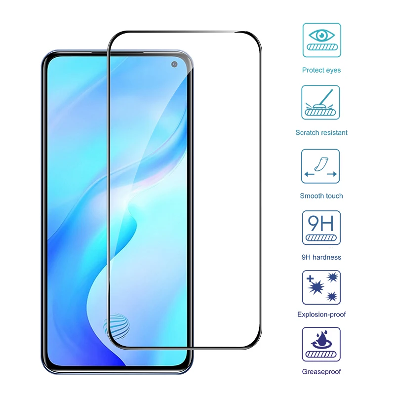 

Full Cover Glass For Samsung Galaxy S21 Plus S20 FE A72 A52 A32 A71 A51 A31 A21 A70 A50 A30 A20 Tempered Glass Screen Protector
