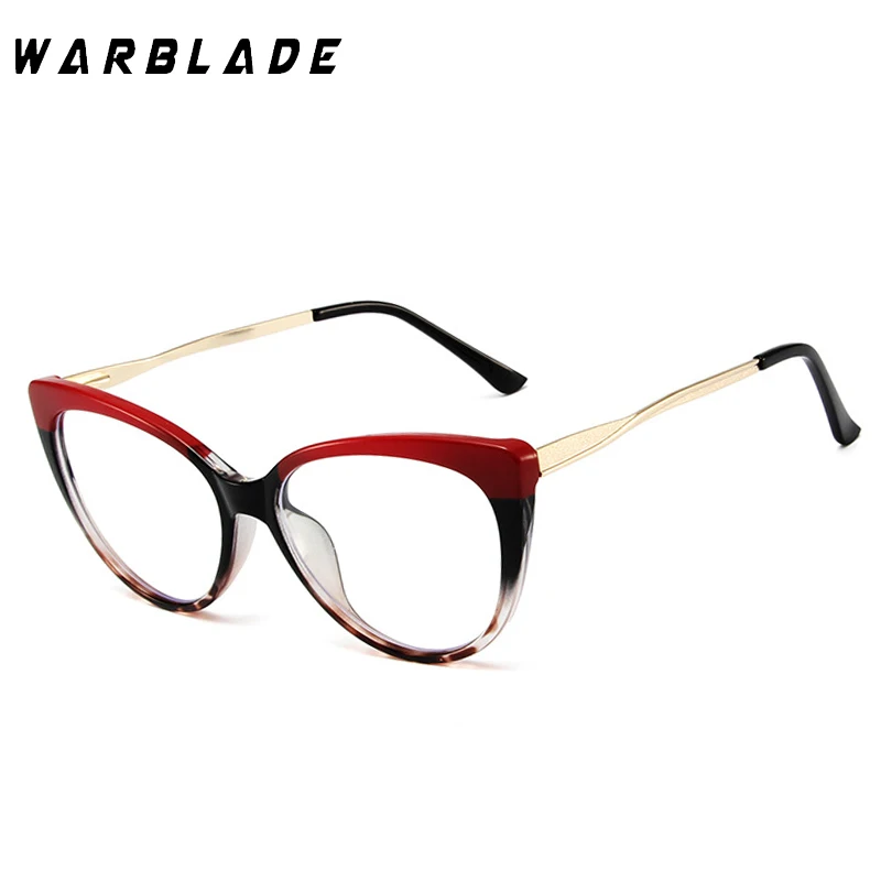 

2022 High Quality Cat Eye Anti Blue Light Reading Glasses Women Prescription Computer Optical Eyewear Frame Presbyopic Female