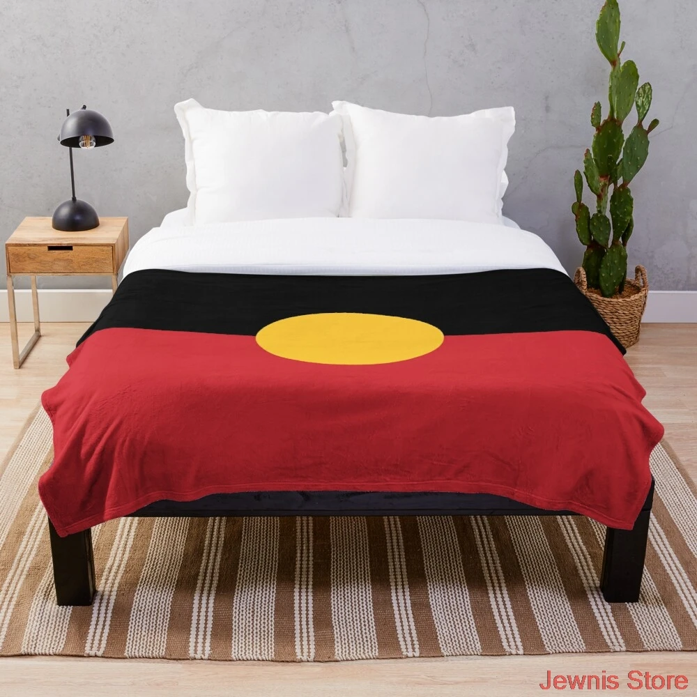 

Aboriginal Flag 3 Throw Blanket Bedspread Soft Throw Bed Sofa Cover For Kids Child Girls Boys Christmas Xmas Gift