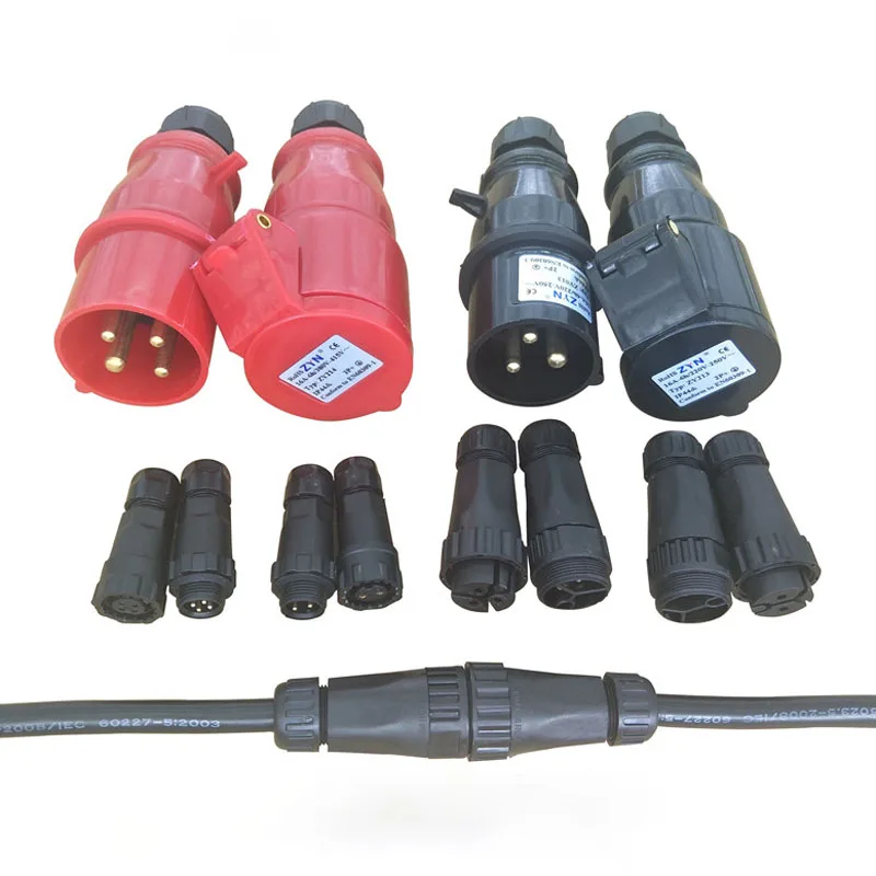 

16A-32A Waterproof Explosion-Proof Aviation Plug 2/3/4 Core Screw Wiring Industrial Plug Socket Connector Three-phase Power