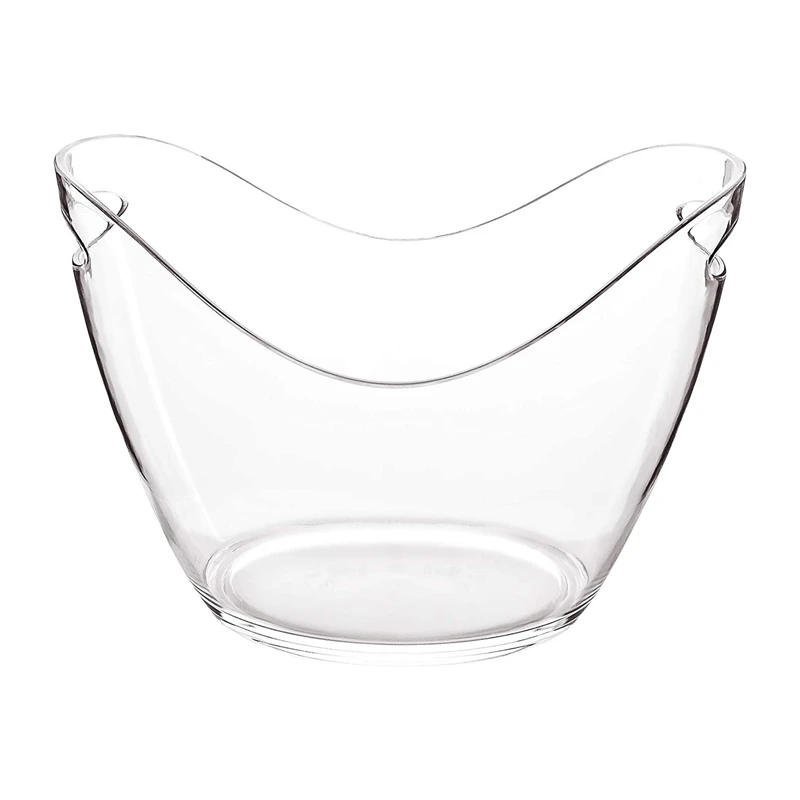 

Горячая Распродажа настоящий держатель для льда, Охлаждающая ванна для внутреннего и наружного использования, вмещает 4 бутылки вина, прозр...