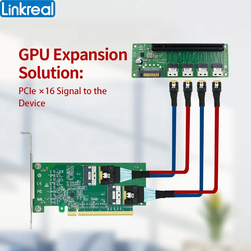 

Linkreal PCIe 4,0 GPU, расширение для PCIe x16 electronic-PCIe bifurкация, требуемая материнскими платами