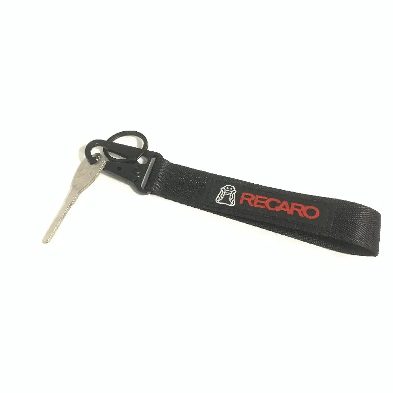 

Автомобильный брелок, текстильный брелок для ключей, ремешок, пряжка, логотип, подвеска, украшение для Recaro, Bmw, Audi, Honda, Mitsubishi Mini, автомобильные...