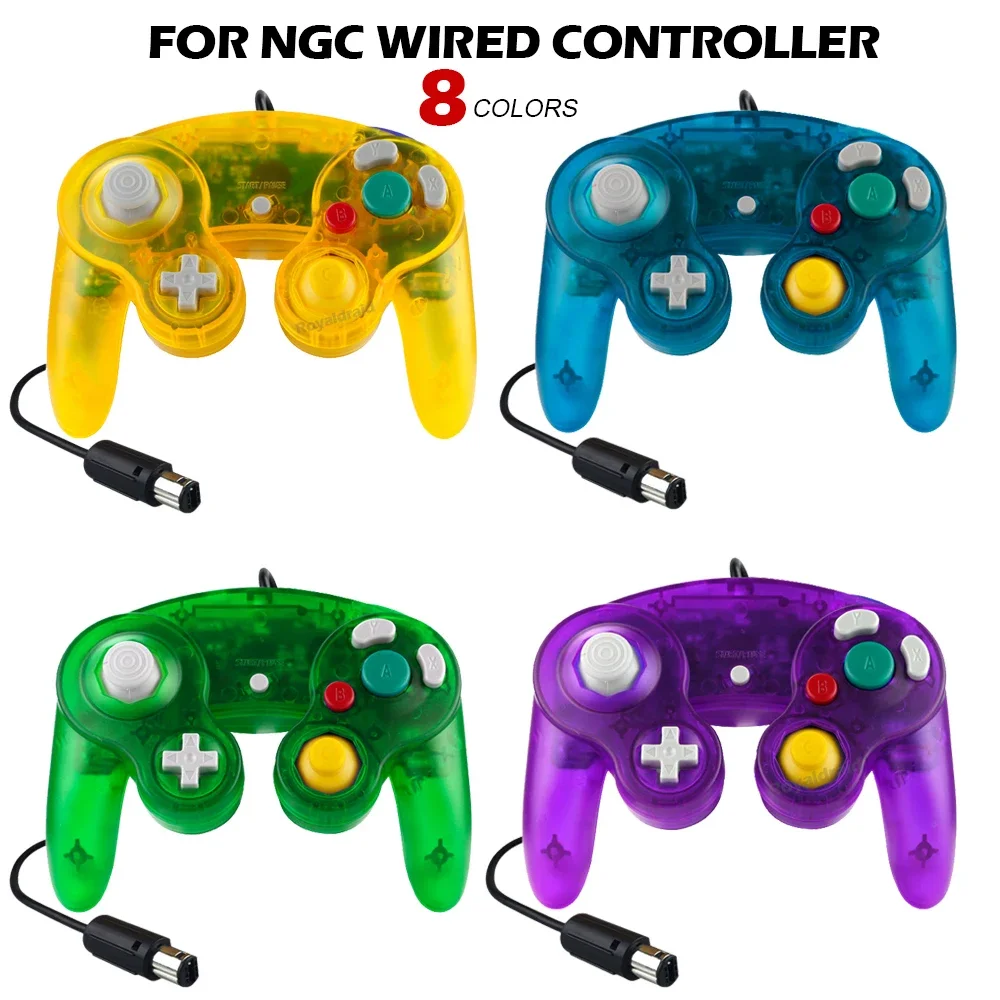 Новый Прозрачный Проводной Контроллер Для Ngc Classic Gamepad Ретро Видеоигры