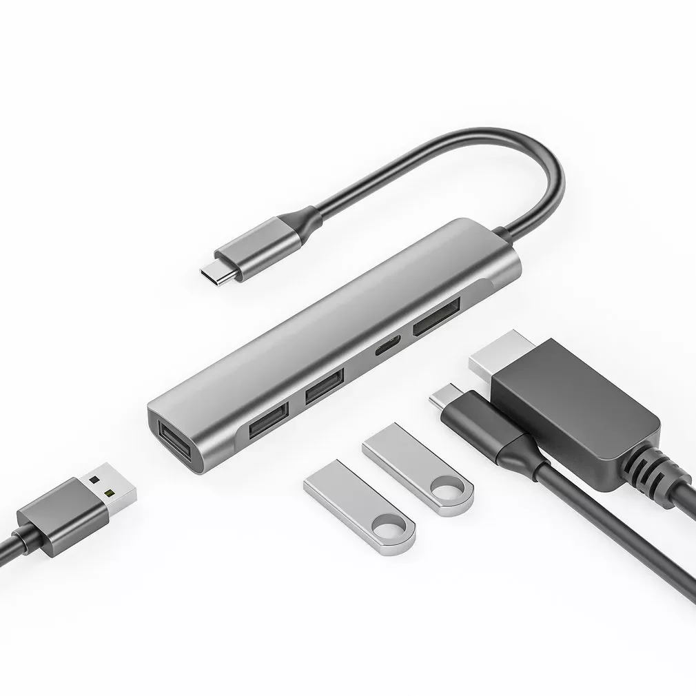

Docking Station 5 In 1 4K60Hz Large DP DisplayPort Type-c Portable Docking Station Good Performance