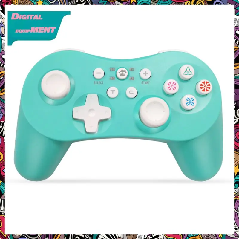 

All-in-one Wireless Controller Support Steam Neutral Gamepad With Vibration Joystick With New Motor Wireless Joystick Abs Blue