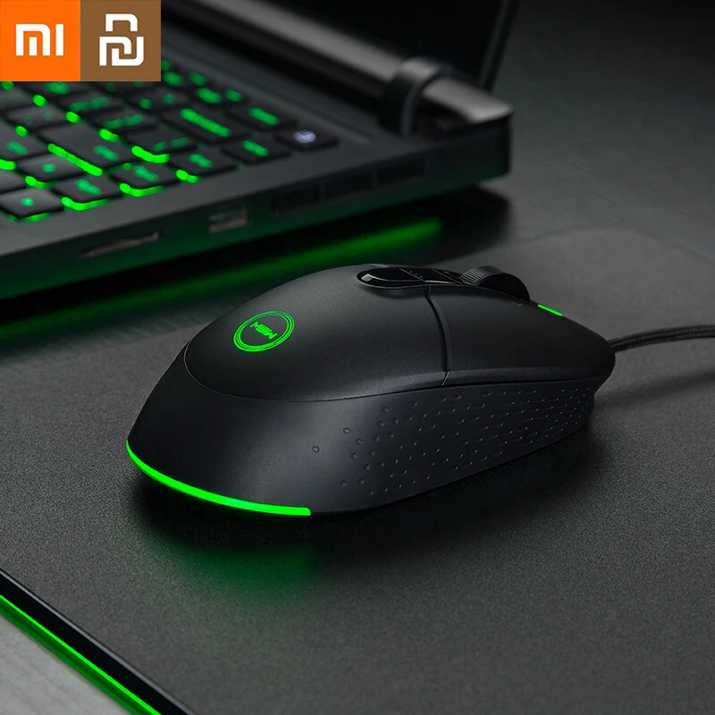 

Xiaomi Youpin Wired Gaming Mouse 700G RGB Colorful Gaming Light Effect Adjustable DPI 7200DPI Gaming Grade Sensor Wired Mouse