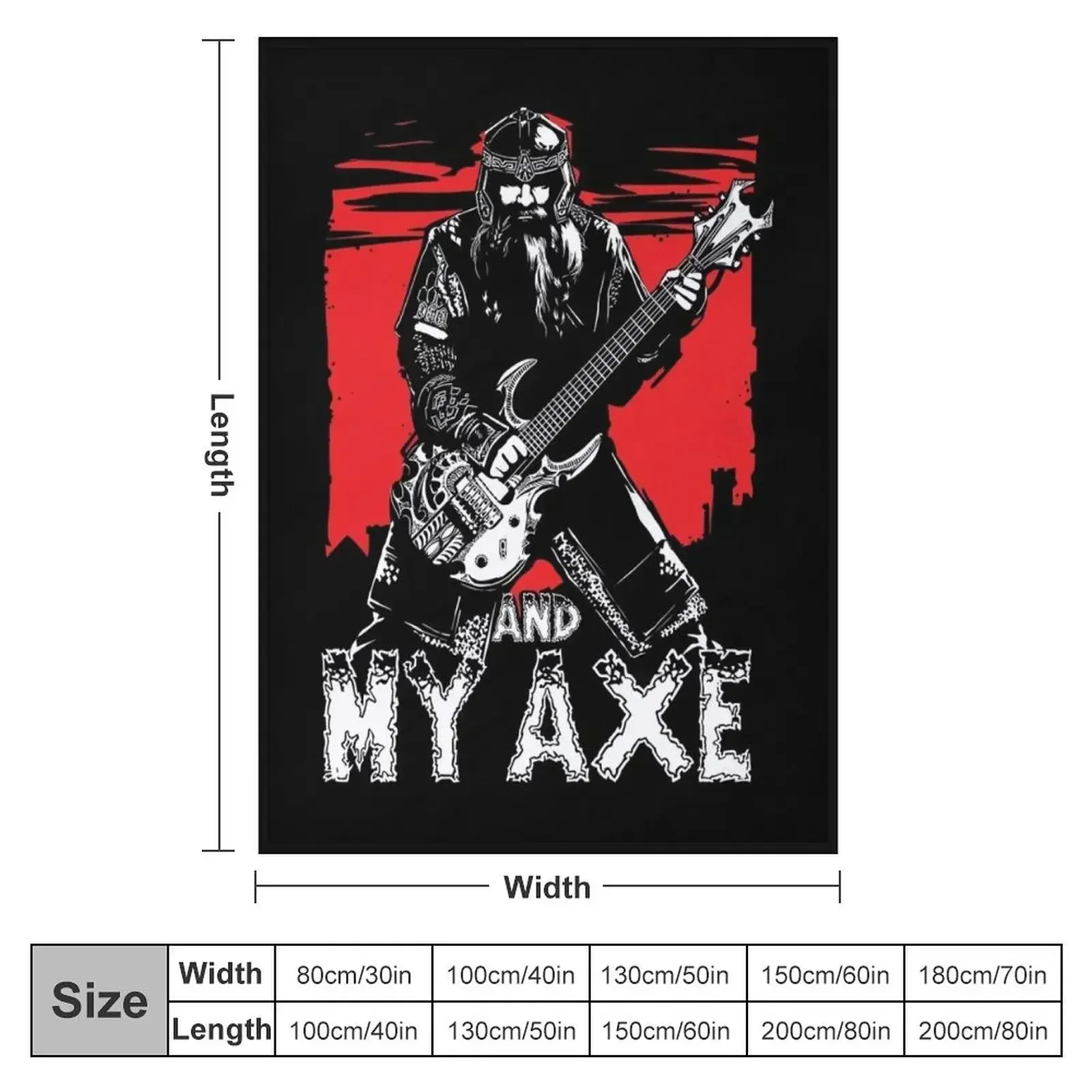 Одеяло Gimli and My Axe из тяжелого металла теплое большое тонкое одеяло на заказ