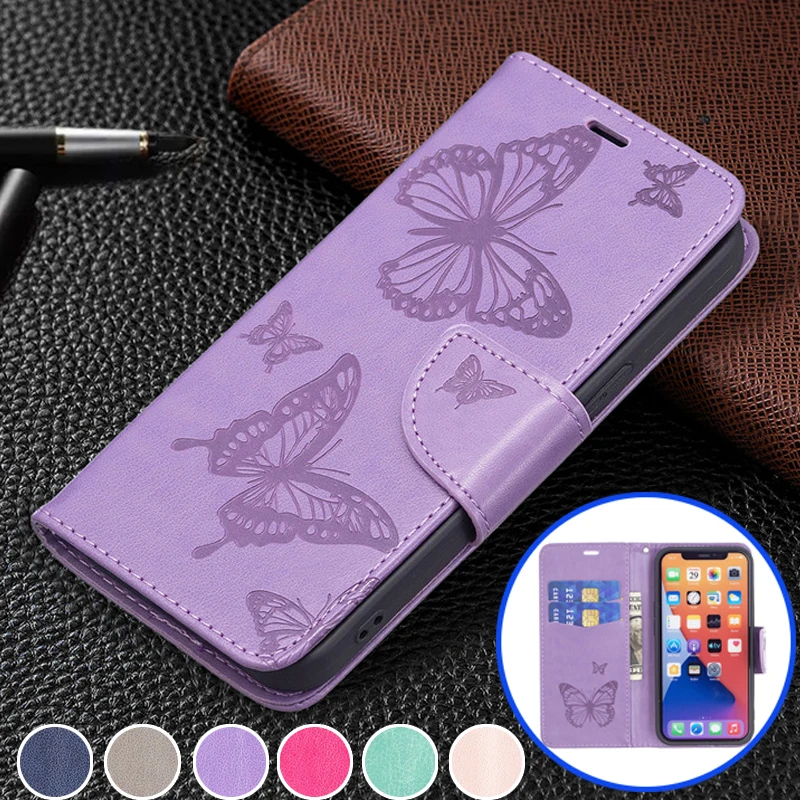 

Butterfly Flip Cover Case on For Xiaomi Redmi Note 10S Note10 10T 5G Note 10 Pro Max Note10S Leather Cases Pattern Phone Shell