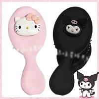 kawaii hello kitty mini massage air cushion comb melody cinnamoroll black kuromi handheld hairdressing brush comb girl comb gift