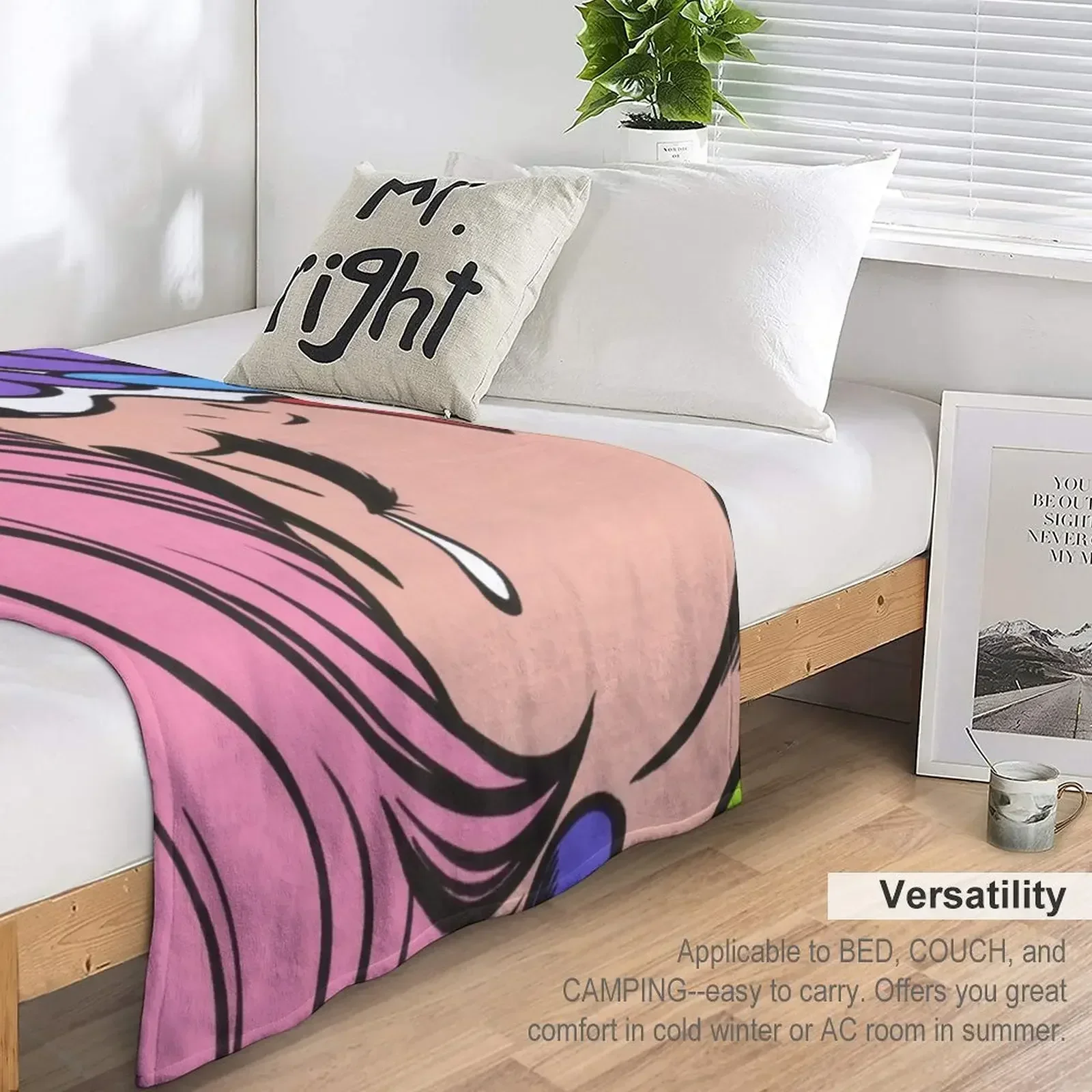 УГ Заткнись! Одеяло для девочек-плачащих с комиксами термобелье путешествий