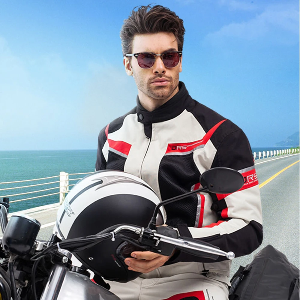 DUHAN Summer Motorcycle Jacket Suit Body Protective Armor Man Motocross Jacket Breathable Reflective Moto Cycling Chaqueta enlarge
