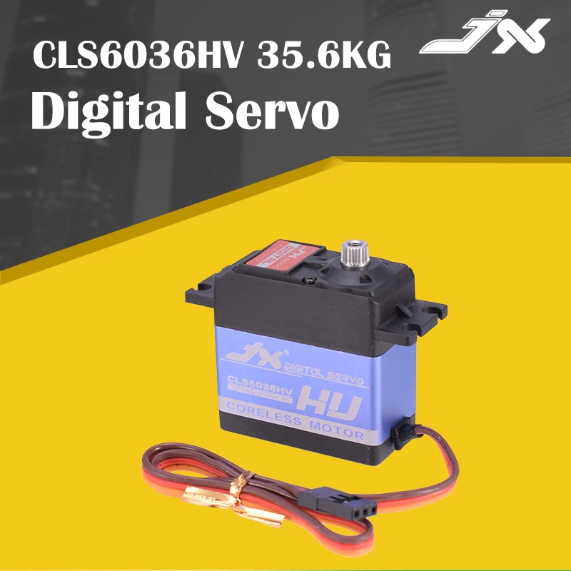 

JX Servo CLS6036HV 35.6KG High Torque Aluminium Shell Metal Gear Coreless Digital Servo For RC Helicopter Airplane Parts