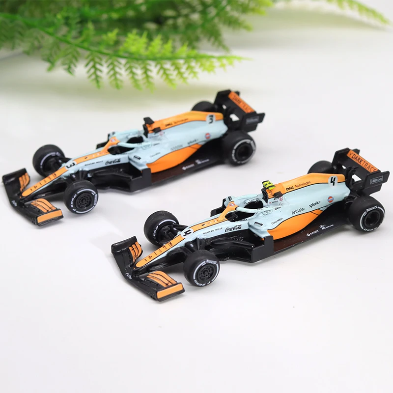 

McLaren MCL35M F1 racing car original 1:64 Moroccan Gulf GULF simulation alloy car model collection decoration gift