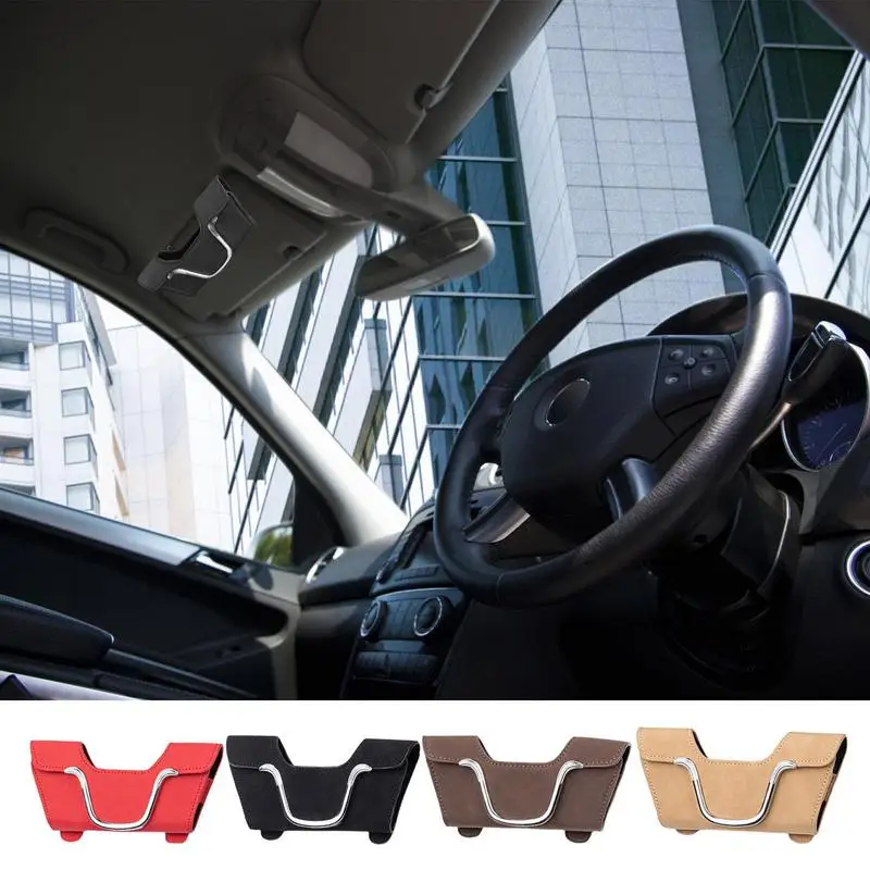 

Sunglasses Holder For Car Auto Sun Visor Glasses Fastener Clip Holder Card Holder Eyeglasses Accessories Car Accessories