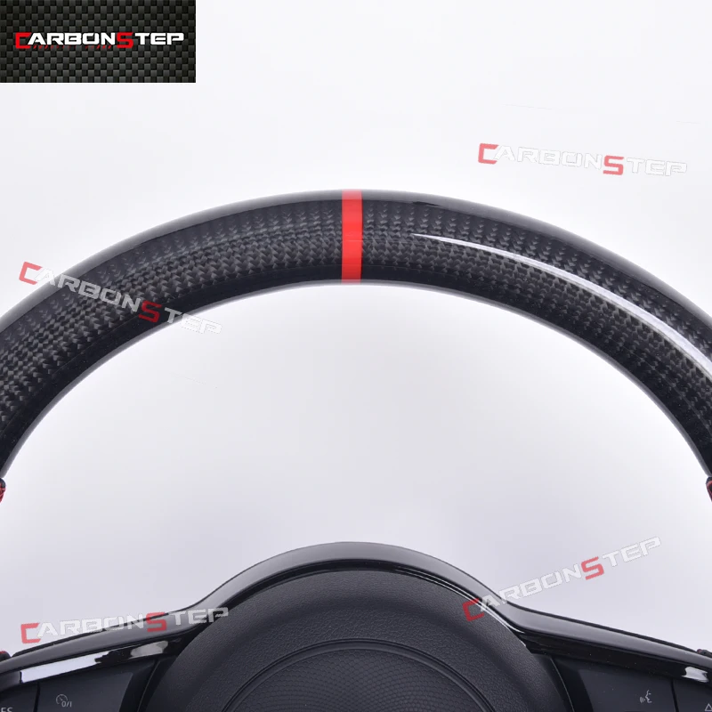 Замшевое рулевое колесо из кованого углеродного волокна для Volkswagen VW Golf 7 5 6 8 R GTI MK7
