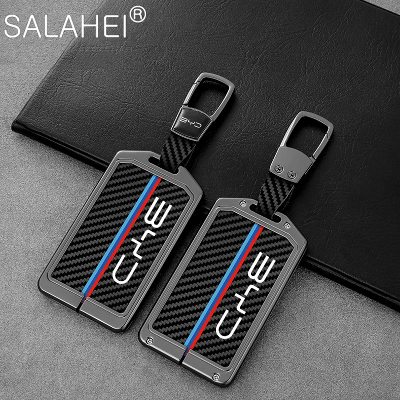

Zinc Alloy Car Remote Key Fob Case Full Cover For BYD S7 S6 L3 M6 F3 F0 Card Protector Shell Bag Keyless Keychain Accessories
