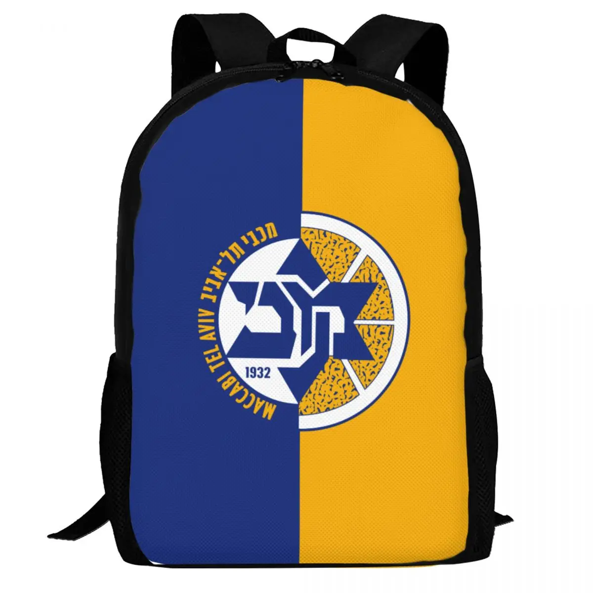 

Maccabi Tel Aviv BC Travel Laptop Backpack Bookbag Casual Daypack College School Computer Bag for Women & Men