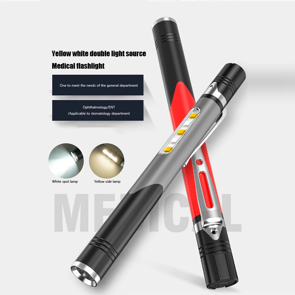 

Function Medical First Aid LED Pen Light Work Inspection Pocket Mini Flashlight Portable Waterproof for Doctor Nurse Diagnosis